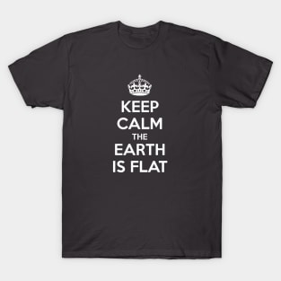 Flat Earth Keep Calm 2 T-Shirt